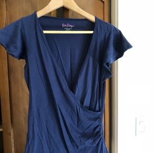 Lilly Pulitzer Clementina Wrap Top size M